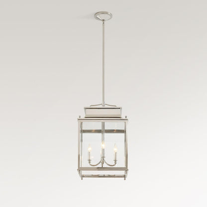 Marcellus Classic Metal Clear Glass Outdoor Lantern Pendant Light