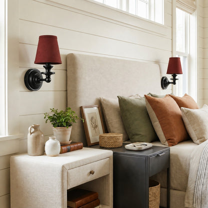 Corbin Vintage Color Fabric Wall Sconce