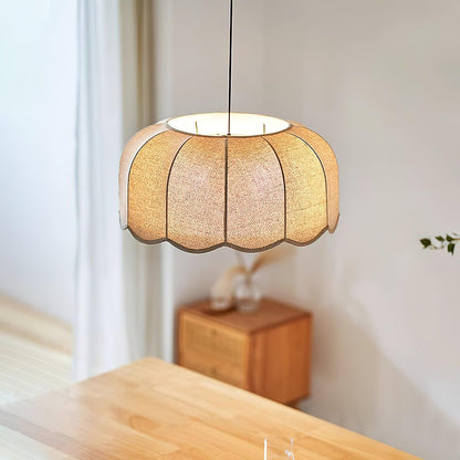 Quill Large Boho Fabric Flower Pendant Light
