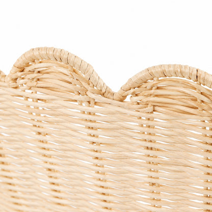 Andrew Natural Flower Rattan Flush Mount Ceiling Light
