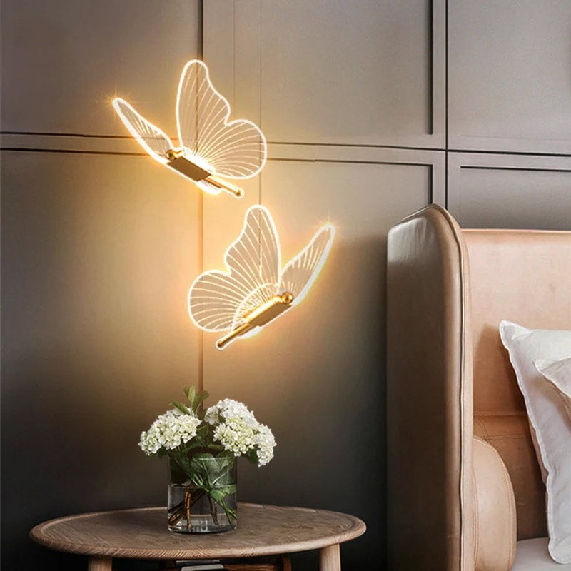 Luce Romantic Creative Butterfly Chandelier
