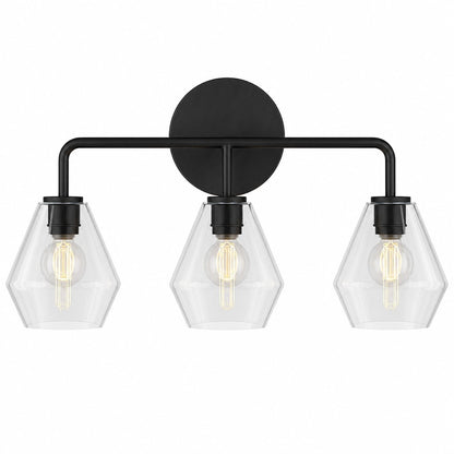 Astraelle Minimalist Glass 3 Heads Vanity Light