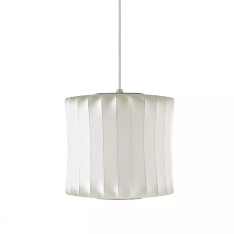 Giovanni White Silk Nelson Bubble Lamps