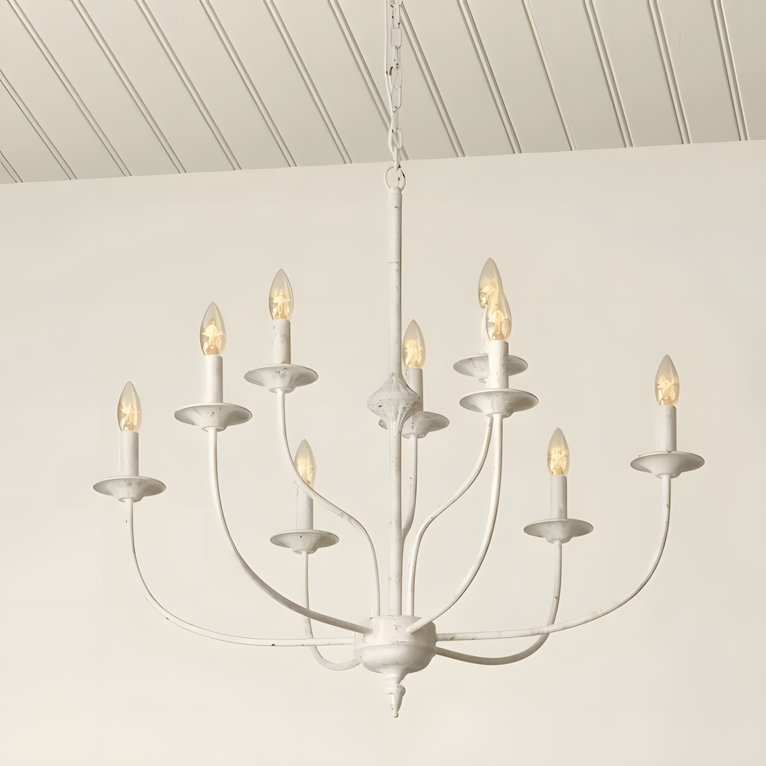 Caelestis Farmhouse 9 Light Metal Chandelier