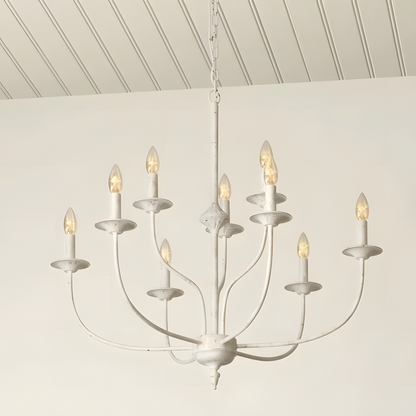 Caelestis Farmhouse 9 Light Metal Chandelier