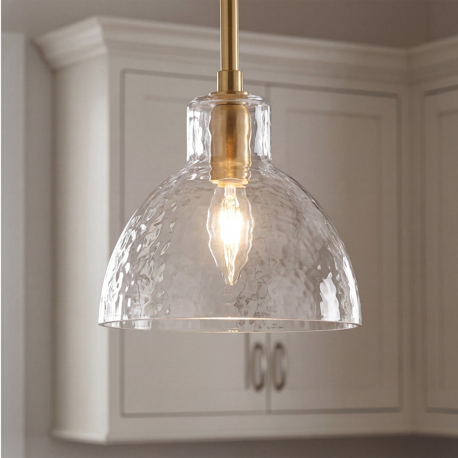 Keen Farmhouse Glass Dome Pendant Light