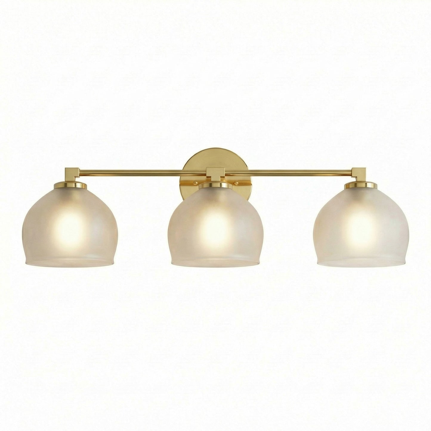 Conrad Vintage 3 Heads Bellflower Glass Wall Sconce