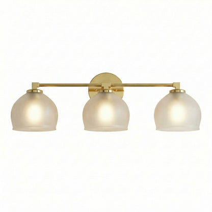 Conrad Vintage 3 Heads Bellflower Glass Wall Sconce