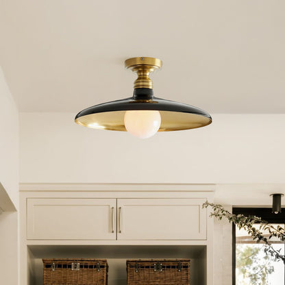 Dulcinea Farmhouse Metal Flush Mount Ceiling Light