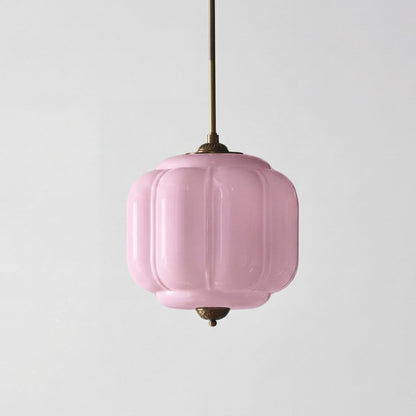 Cyrilith Vintage Milk Glass Oiled Brass Eloise Pendant light