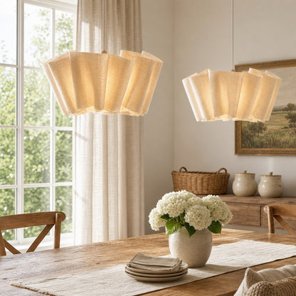 Jonas Modern Pleated Fabric Pendant Light