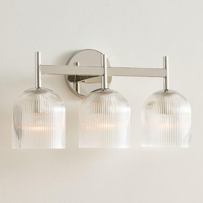 Alain Cooper Ribbed Glass Wall Sconce