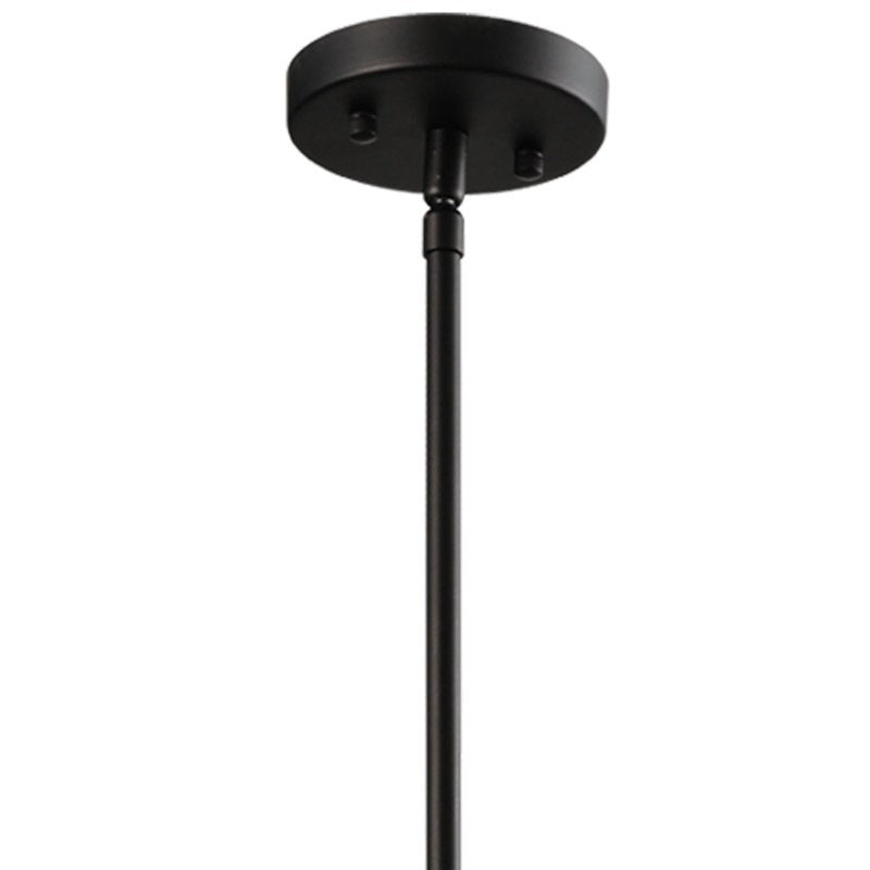 Iker Industrial Black 5-Light Metal Drum Chandelier