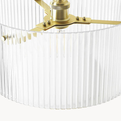 Erisen Farmhouse Ribbed Glass Pendant Light