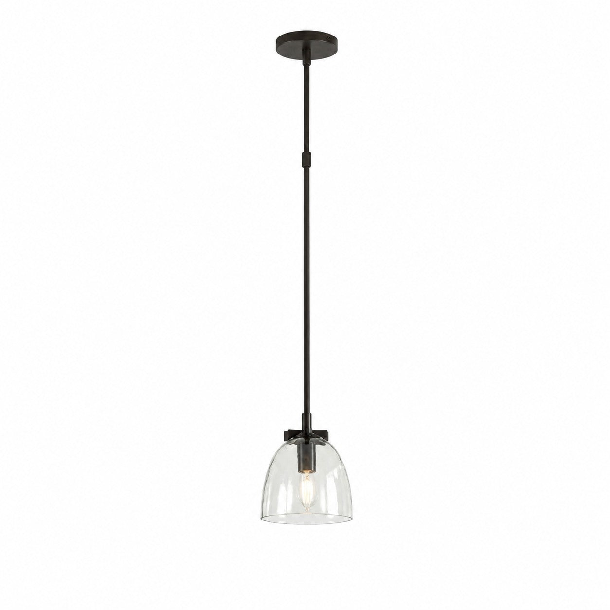 Titus Minimalist Transparent Glass Pendant Light