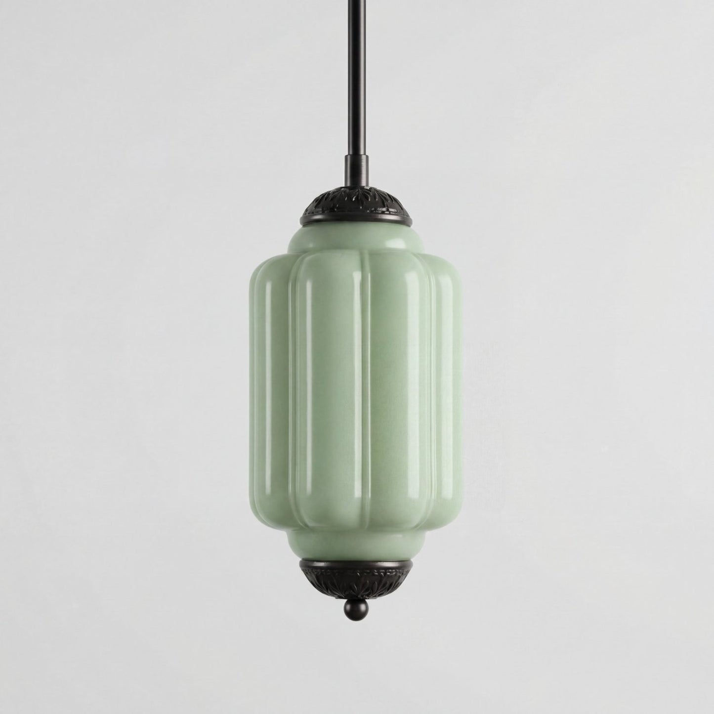 Cyrilith Farmhouse Pumpkin Glass Eloise Pendant Light