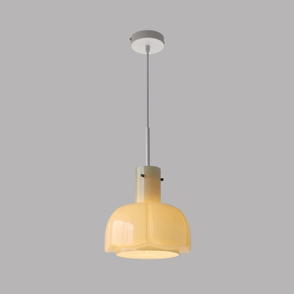 Palak Minimalist Handmade Glass Shade Pendant Light