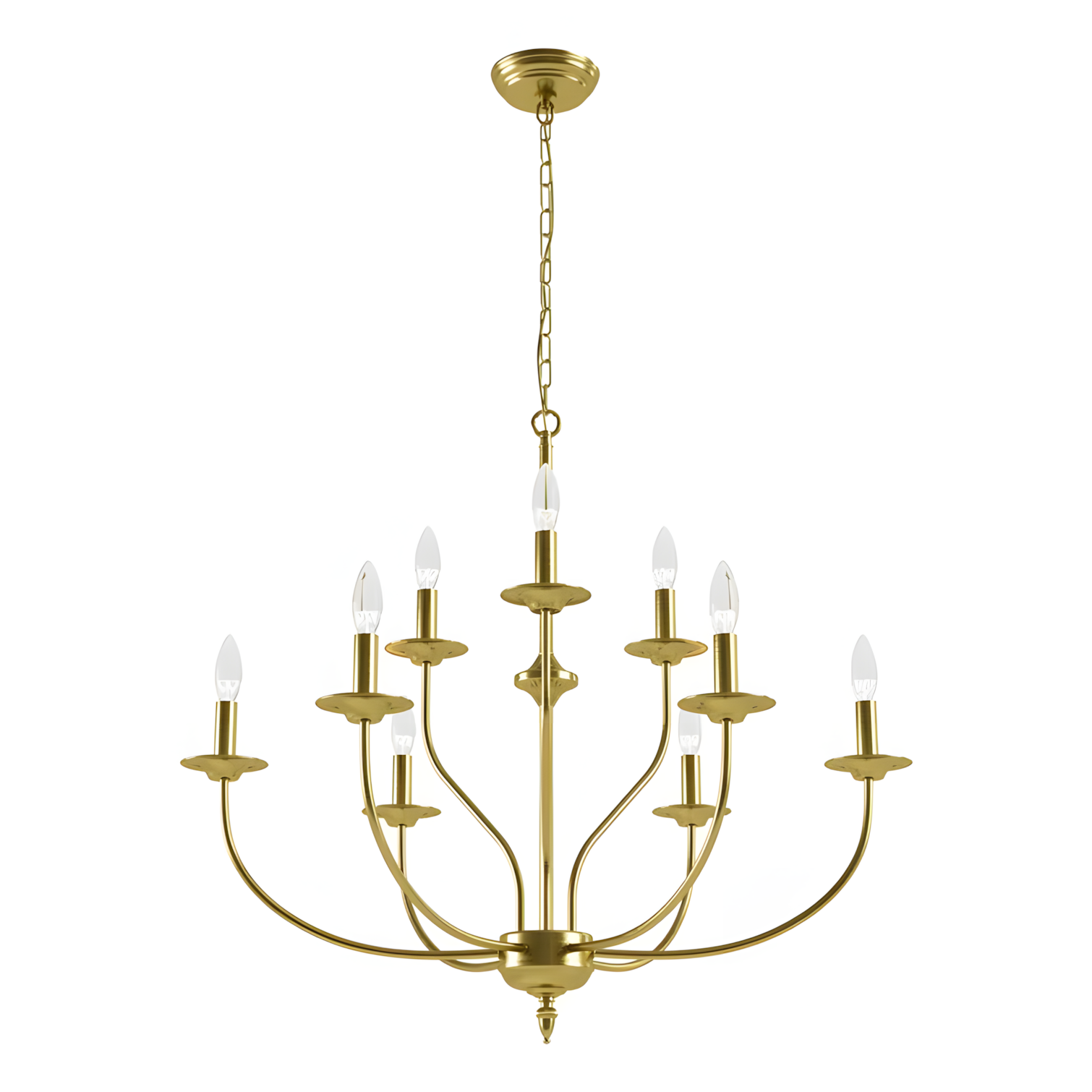 Caelestis Farmhouse 9 Light Metal Chandelier