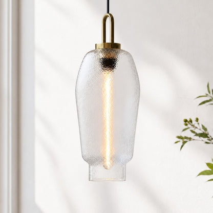 Cove Rustic Glass Metal Pendant Light