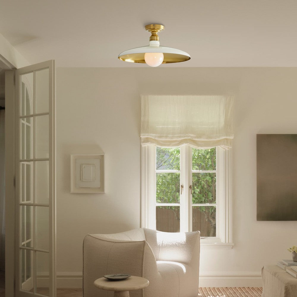 Dulcinea Farmhouse Metal Flush Mount Ceiling Light