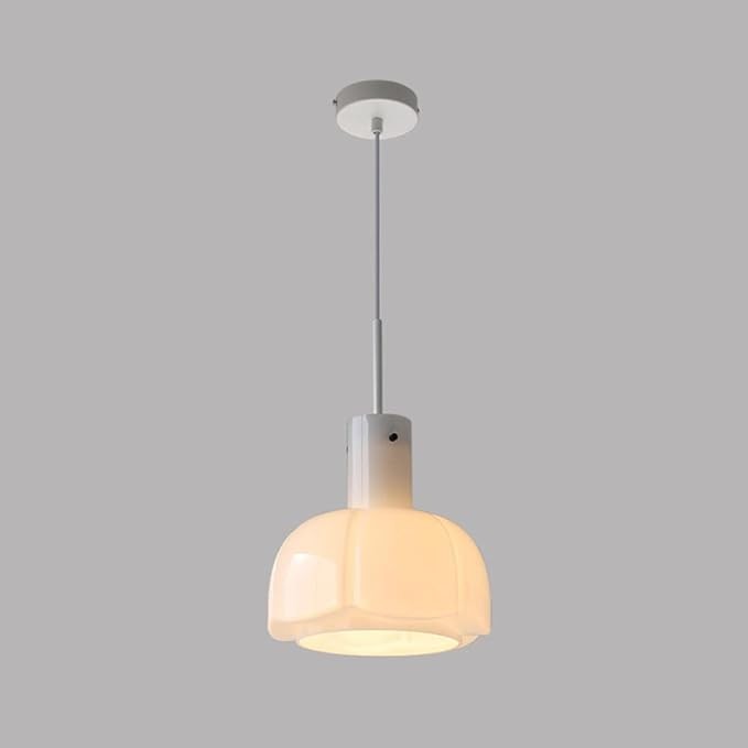 Palak Minimalist Handmade Glass Shade Pendant Light