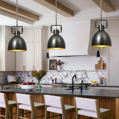 Hazel Industrial Style Metal Shade Pendant Light