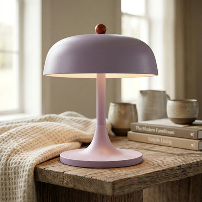 Olyssia Modern Metal Round Table Lamp