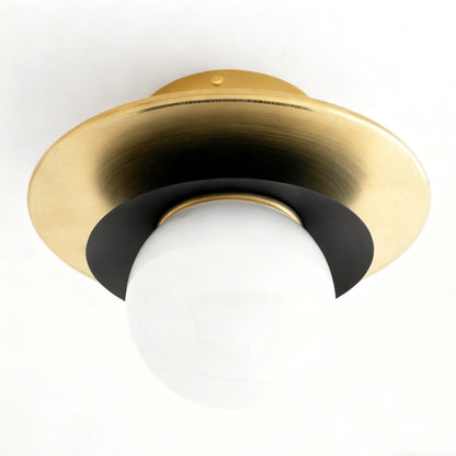 Ilincic Modern Morandi Globe Brass Ceiling Light