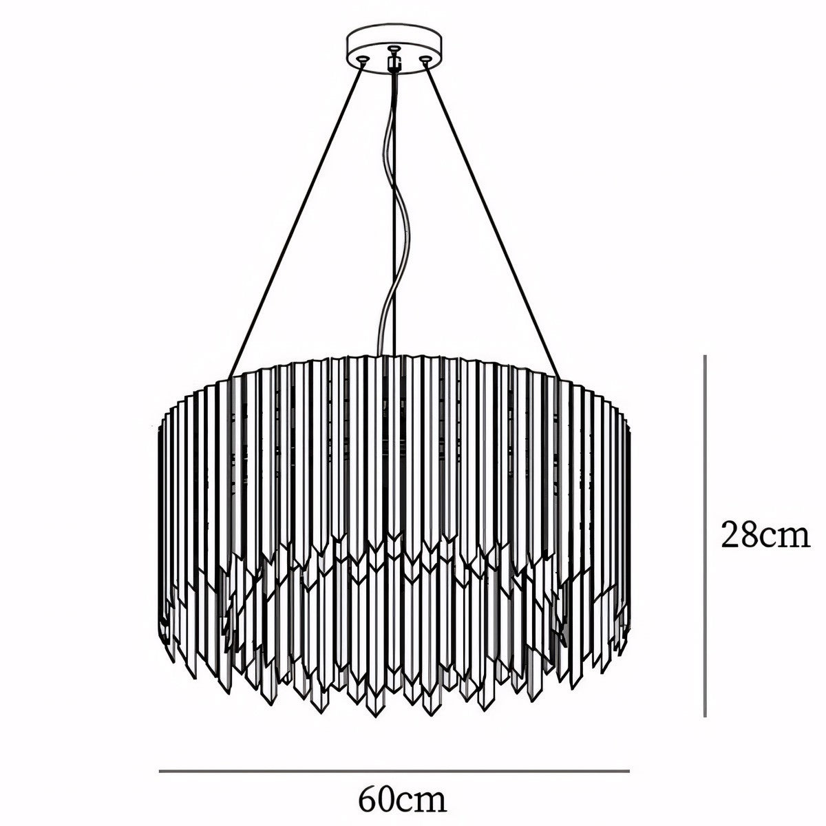 Jasper Facet Chandelier Collection