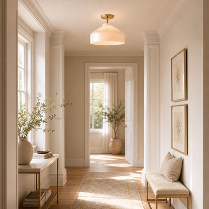 Drilon Nordic Morandi Metal Flush Mount Ceiling Light