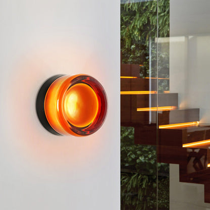 Gabriella Nordic LED Glass Flush Mount Sconce