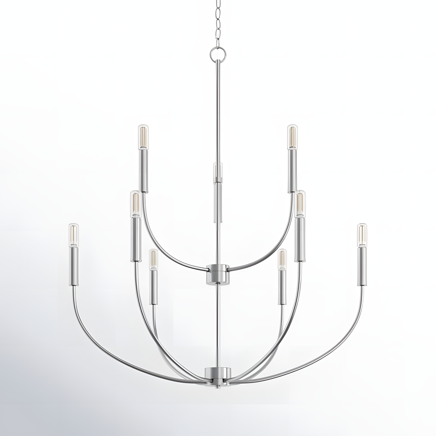 Galenor Minimalist Metal Branching Ring Chandelier