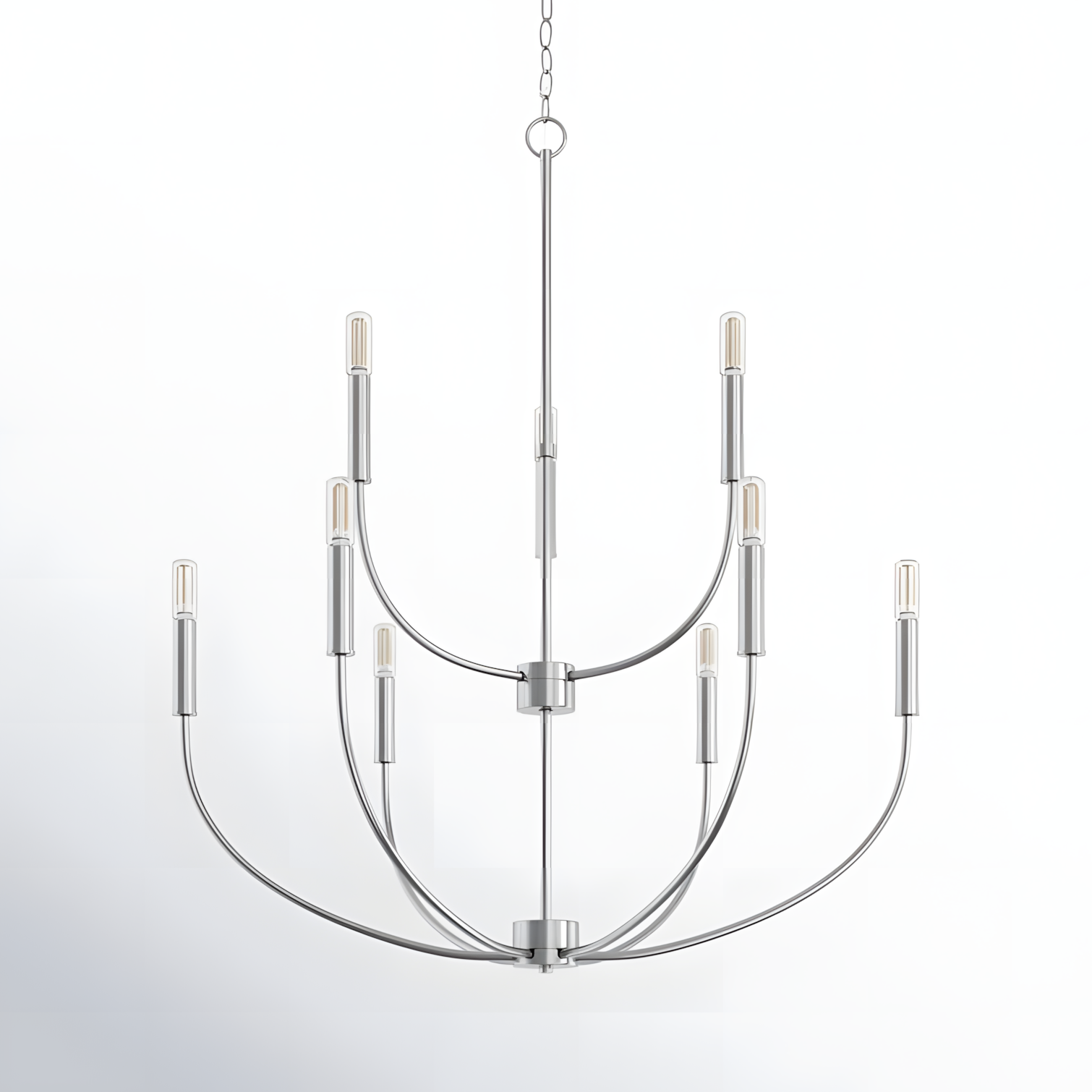 Galenor Minimalist Metal Branching Ring Chandelier