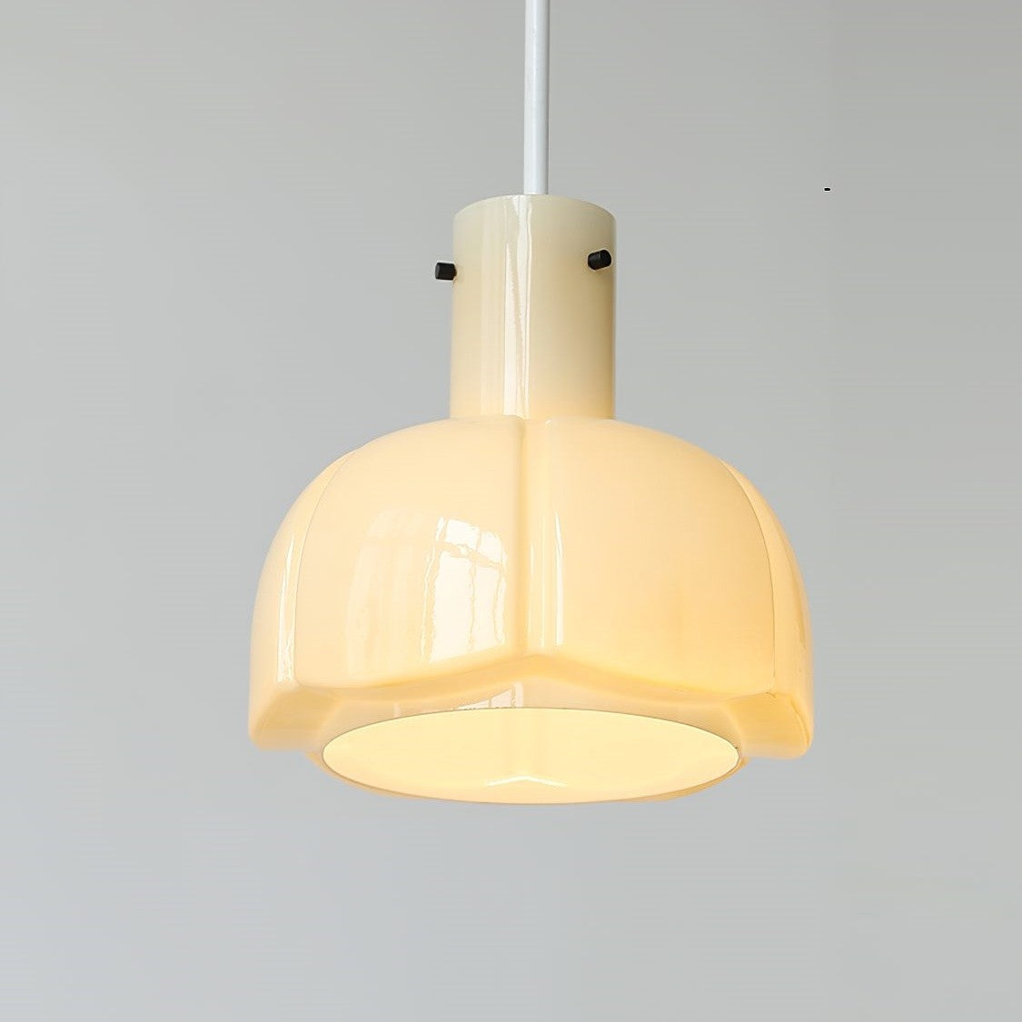 Palak Minimalist Handmade Glass Shade Pendant Light