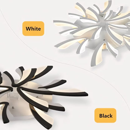 Sariel Led Dimmable Acrylic V Shape Ceiling Light