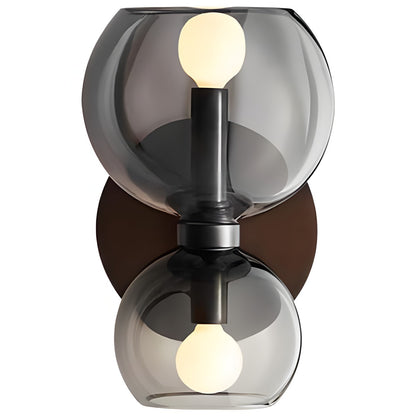 Trisia Modern Up Down Glass Wall Sconce