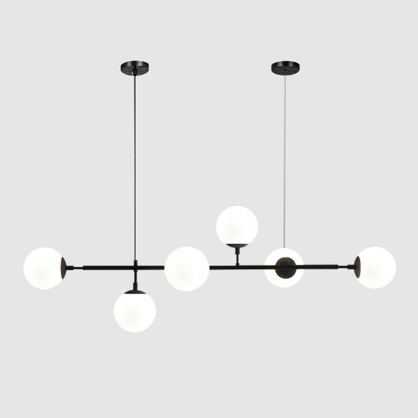 Celestina 6 Light Linear Glass Orb Pendant Light