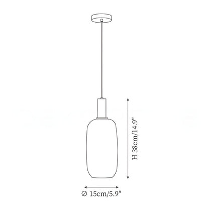 Cosima Modern Opal Glass Pendant Light