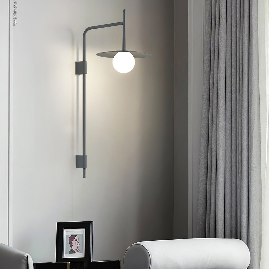 Pyris Scandinavian Minimalist Metal Swing Arm Wall Lamp