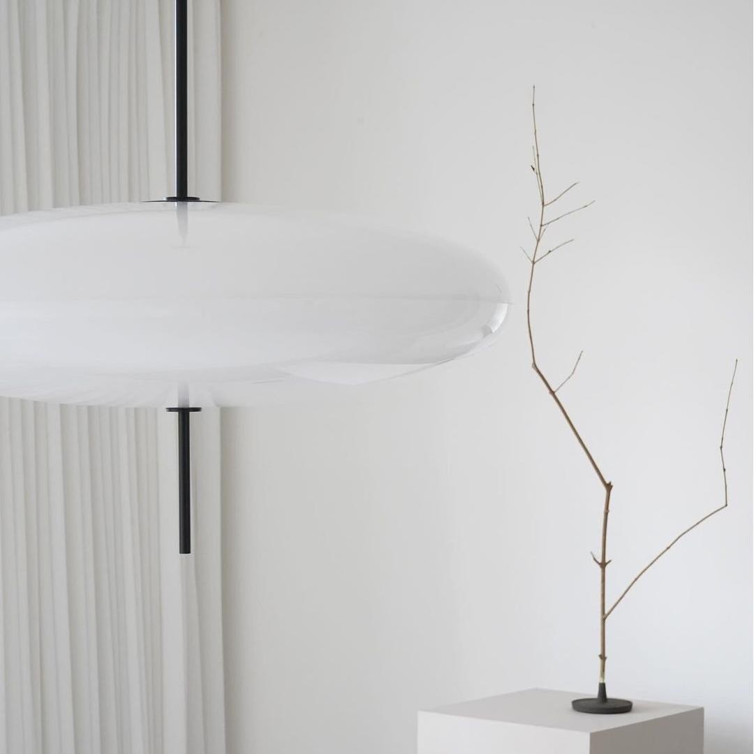 Korbin Acrylic White Flying Saucer Pendant Light