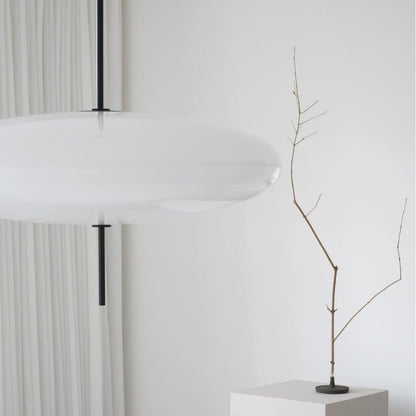 Korbin Acrylic White Flying Saucer Pendant Light