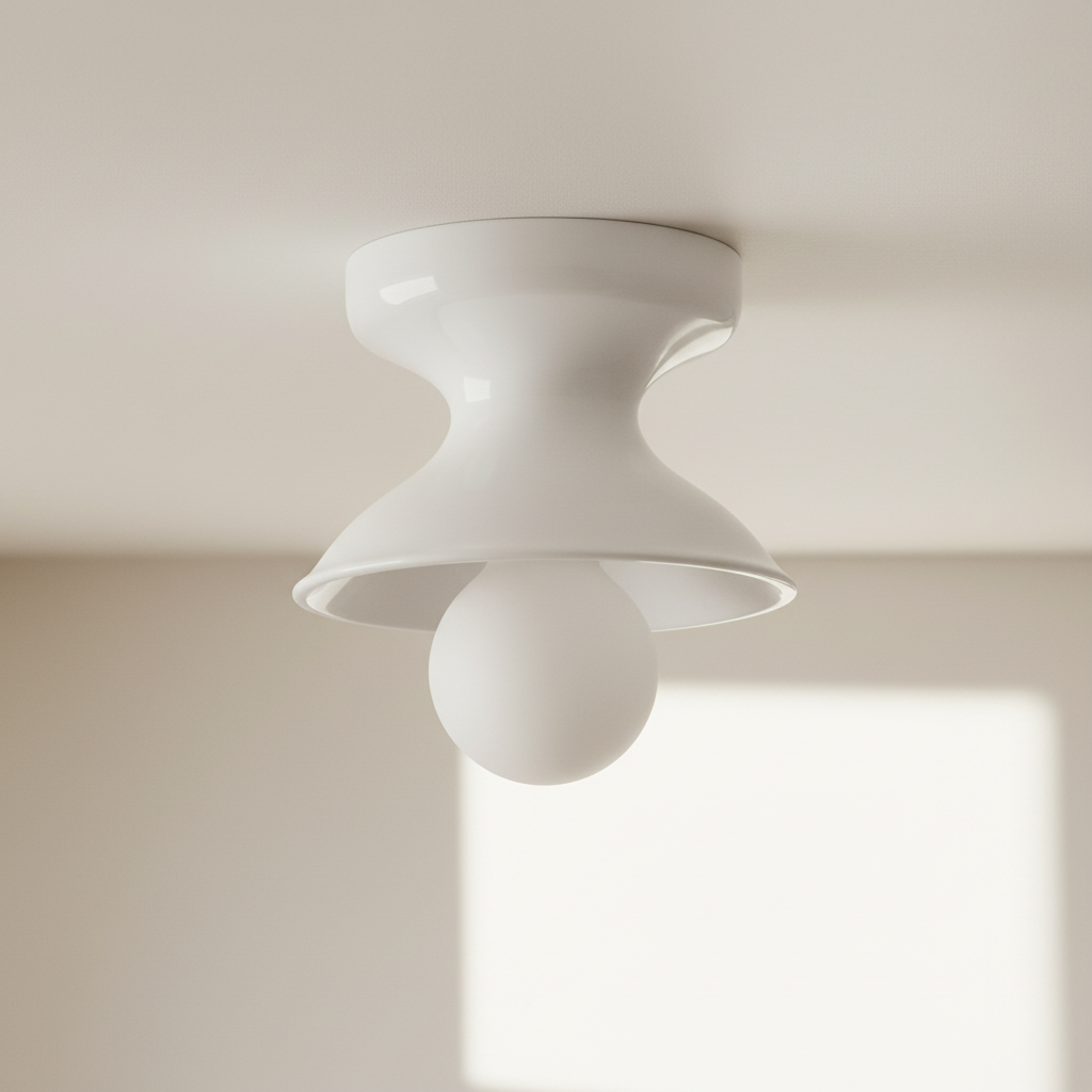 Lunavel Modern Ceramic Mount Ceiling Light Fixture