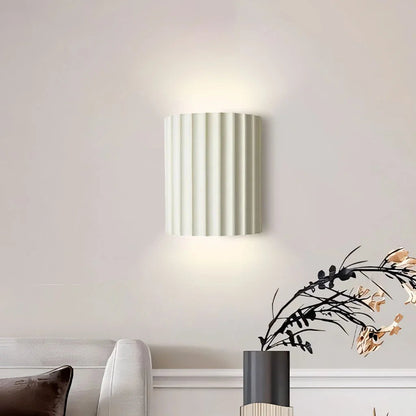 Pranavi Modern Bundle Ribbed Fluted Resin Wall Sconce