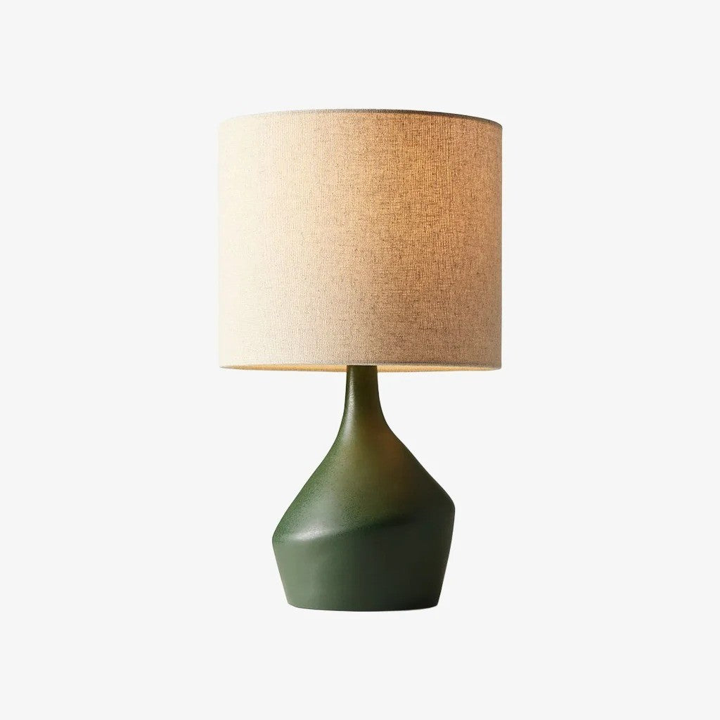 Daphne Vintage Ceramic Linen Shade Table Lamp