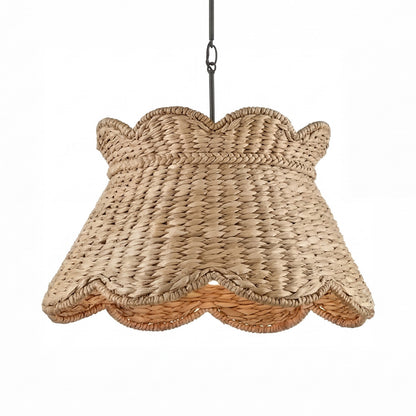 Karinne Natural Flower Rattan Pendant Light