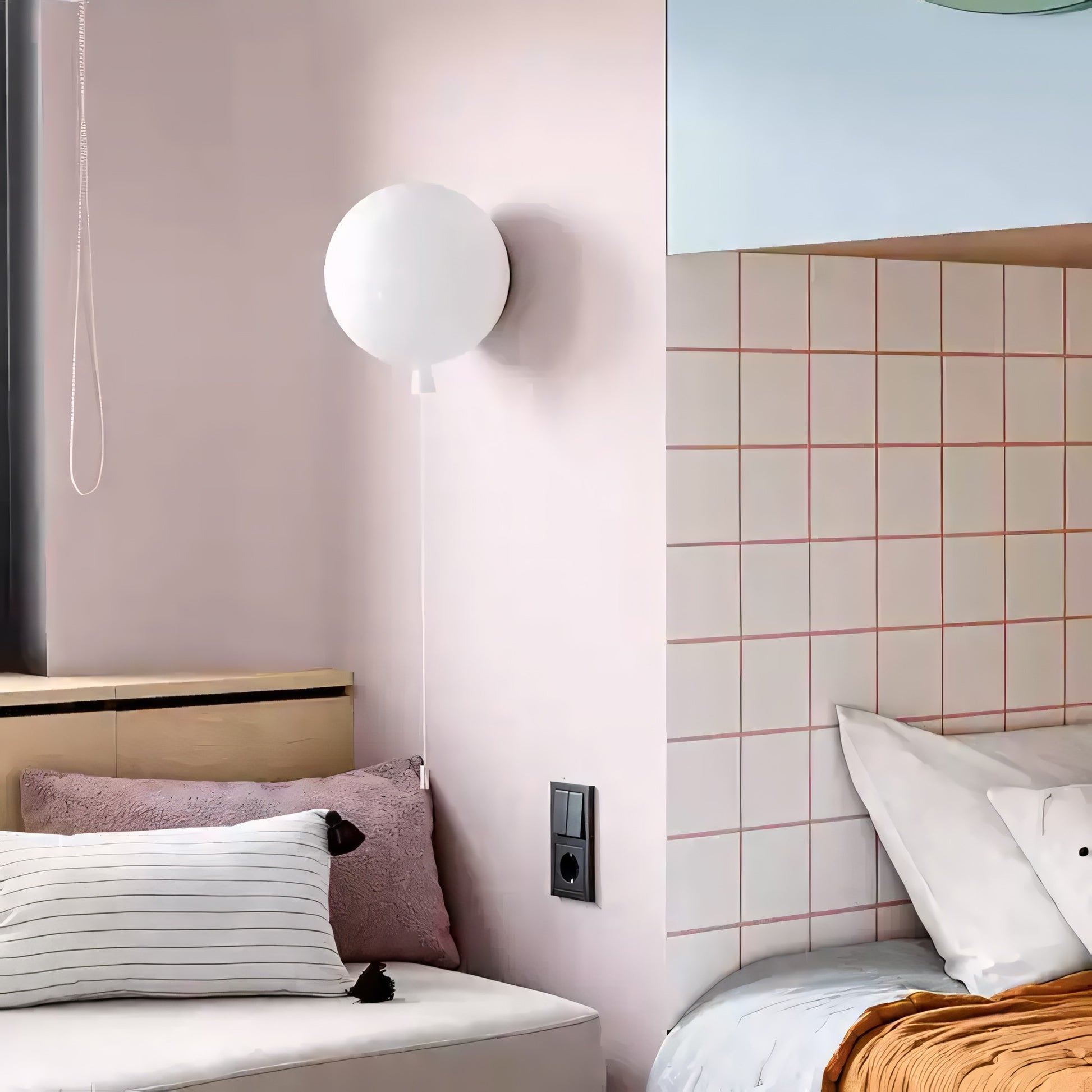 Vanya Colorful Balloon Wall Lamp for Bedrooms, Kid's Rooms