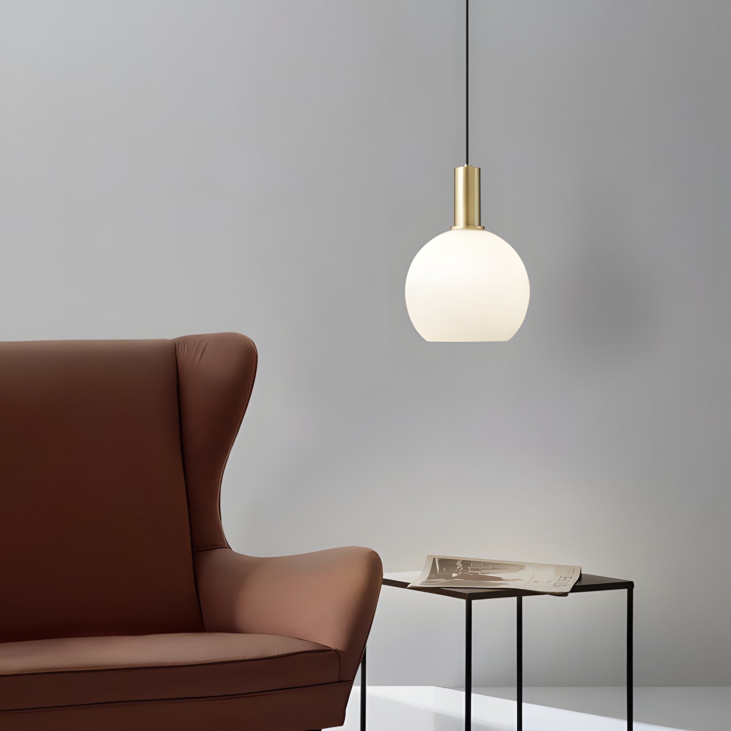 Cosima Modern Opal Glass Pendant Light