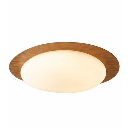 Zephyriel Nordic LED Walnut Pebble Ceiling Light