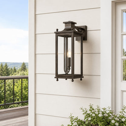 Harlan Industrial Metal Outdoor Wall Sconce