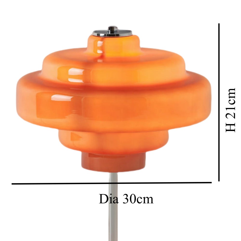 Yves Vintage Tiered Glass Table Light